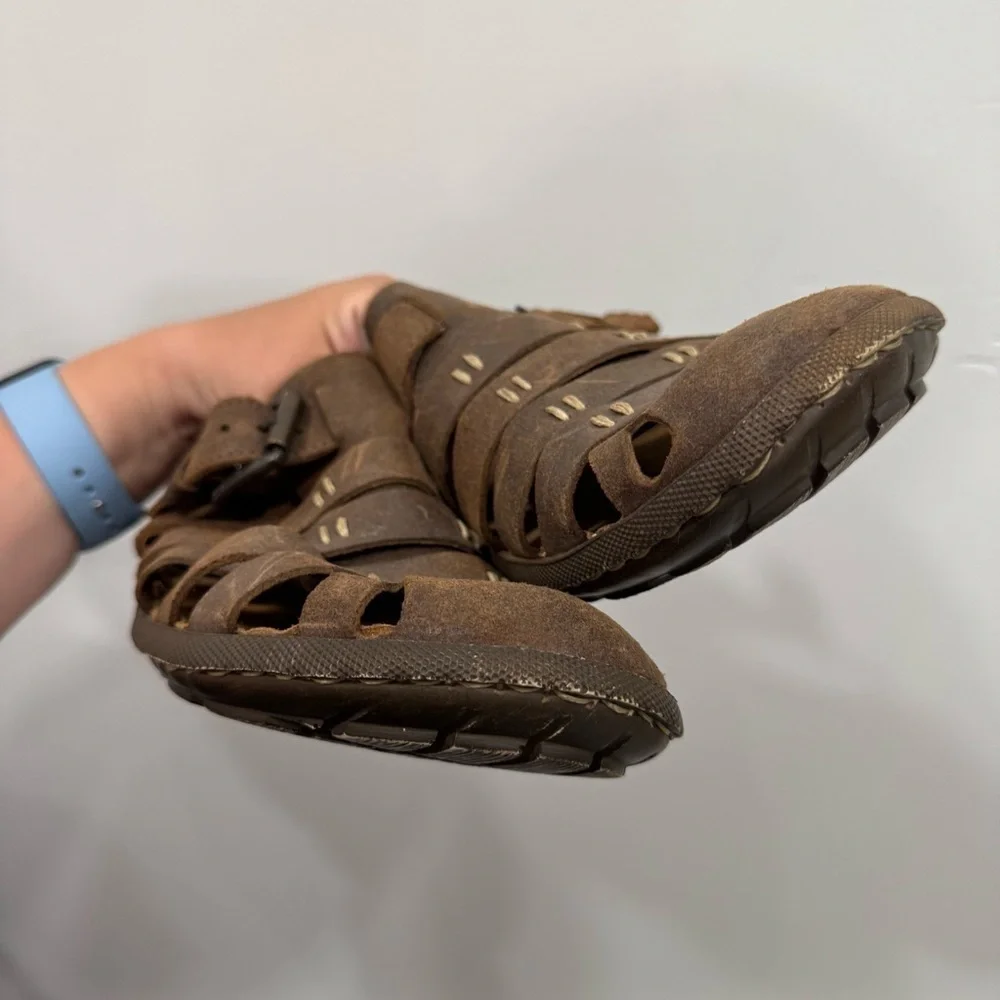 Josef Seibel Logan 70 Men’s Fisherman Sandal Leather Size 44
